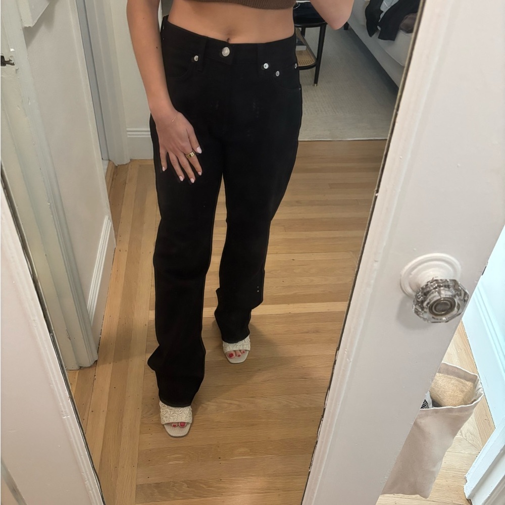 NWT Re/Done 90s High Rise Loose Black Jean